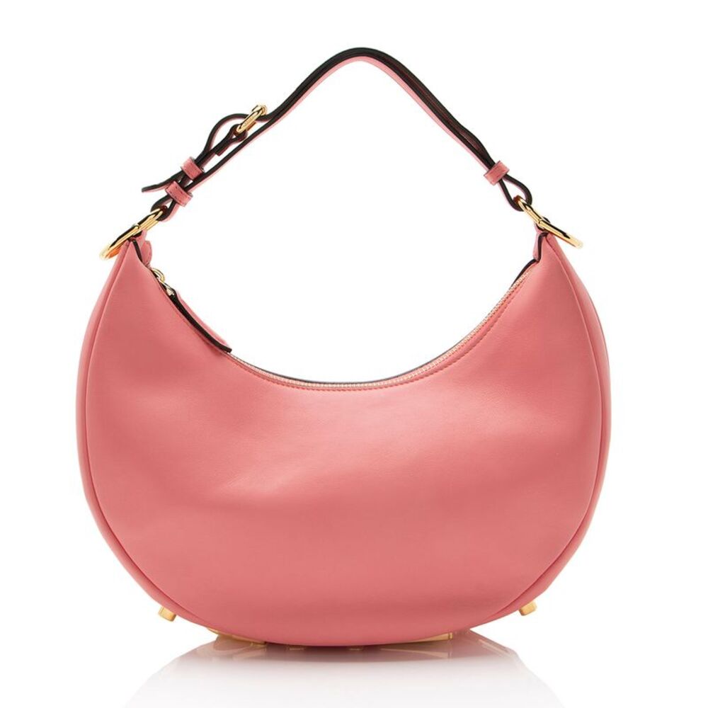Fendi Leather Fendigraphy Small Hobo